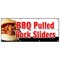 Signmission BBQ PULLED PORK SLIDERS BANNER SIGN barbeque bar-b-que smoked B-96 Bbq Pulled Pork Sliders - alternate 1